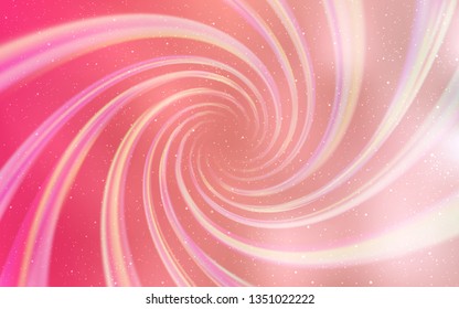 Light Red vector background with galaxy stars. Space stars on blurred abstract background with gradient. Pattern for futuristic ad, booklets.