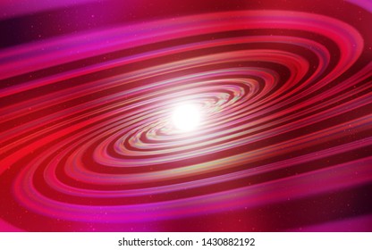Light Red vector background with galaxy stars. Shining illustration with sky stars on abstract template. Pattern for astronomy websites.