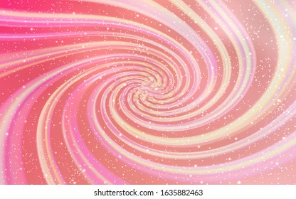 Light Red vector background with galaxy stars. Modern abstract illustration with Big Dipper stars. Pattern for astronomy websites.