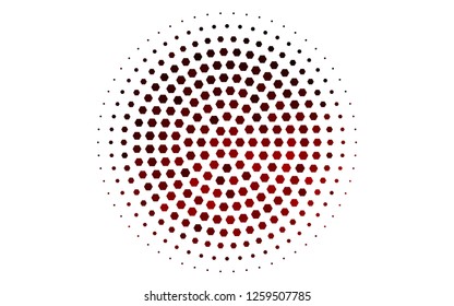 Light Red vector background with hexagons. White background with colorful hexagons. Pattern can be used for landing pages.