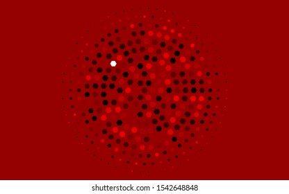 Light Red vector background with hexagons. Design in abstract style with hexagons. Beautiful design for your business advert.
