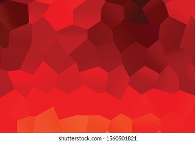Light Red vector background with hexagons. Design in abstract style with hexagons. New design for website's poster, banner.