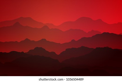 Light Red vector background with lamp shapes. A vague circumflex abstract illustration with gradient. A new texture for your  ad, booklets, leaflets.