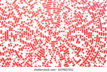 Light Red vector background with lamp shapes. Modern gradient abstract illustration with bandy lines. A new texture for your  ad, booklets, leaflets.