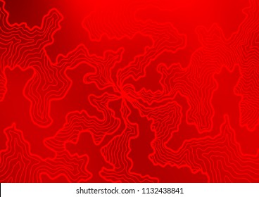 Light Red vector background with lamp shapes. Creative geometric illustration in marble style with gradient. The elegant pattern for brand book.