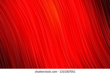 Light Red vector background with lamp shapes. Modern gradient abstract illustration with bandy lines. Textured wave pattern for backgrounds.