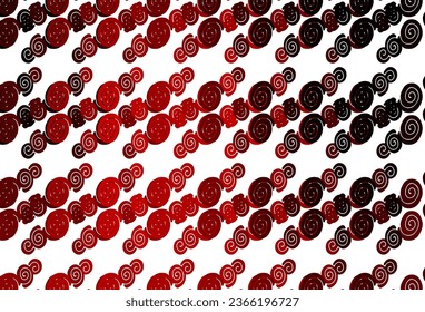 Light Red vector background with lamp shapes. Blurred geometric sample with gradient bubbles.  New composition for your brand book.