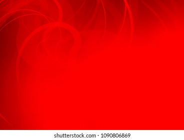 Light Red vector background with lava shapes. Glitter abstract illustration with wry lines. A new texture for your  ad, booklets, leaflets.