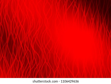 Light Red vector background with lava shapes. Glitter abstract illustration with wry lines. A completely new marble design for your business.