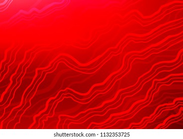 Light Red vector background with lava shapes. Brand new colored illustration in marble style with gradient. Textured wave pattern for backgrounds.