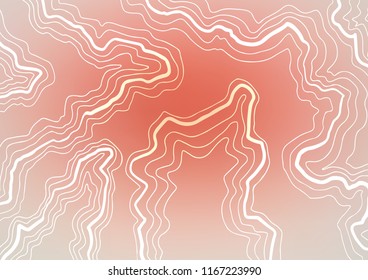 Light Red vector background with lava shapes. Colorful illustration in abstract marble style with gradient. A new texture for your  ad, booklets, leaflets.