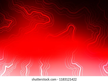 Light Red vector background with lava shapes. A vague circumflex abstract illustration with gradient. The best blurred design for your business.