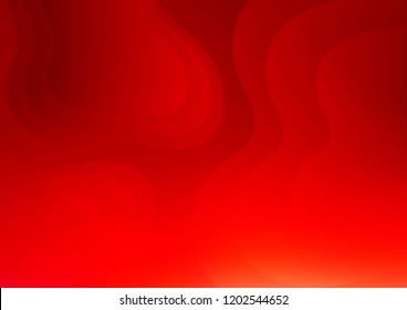 Light Red vector background with lava shapes. Blurred geometric sample with gradient bubbles.  New composition for your brand book.