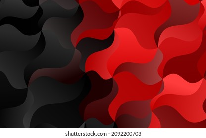 Light Red vector background with lava shapes. Shining crooked illustration in marble style. Marble style for your business design.