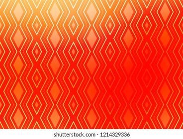 Light Red vector background with lines, rhombuses. Shining colorful illustration with lines, rectangles. Backdrop for TV commercials.