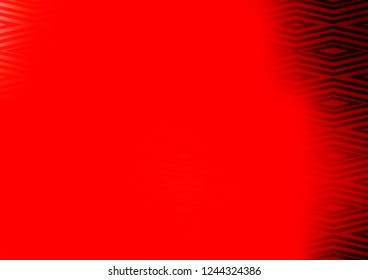 Light Red vector background with lines, rhombuses. Colorful illustration with lines, cubes on abstract template. Pattern for ads, posters, banners.