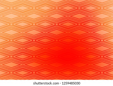 Light Red vector background with lines, rhombuses. Modern geometric abstract illustration with lines, squares. Pattern for websites, landing pages.