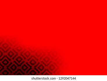 Light Red vector background with lines, rhombuses. Colorful lines, squares on abstract background with gradient. Smart design for your business advert.