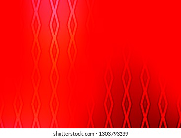 Light Red vector background with lines, rhombuses. Colorful decorative design in simple style with lines, rhombuses. Best design for your ad, poster, banner.