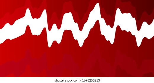 Light Red vector background with lines. Colorful illustration with curved lines. Pattern for busines booklets, leaflets