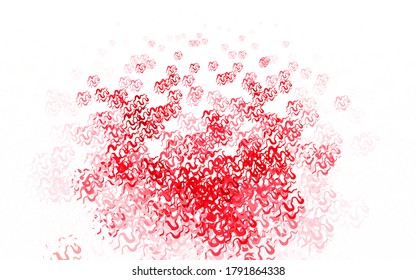 Light Red vector background with lines. Colorful geometric sample with gradient lines.  Best design for your business.