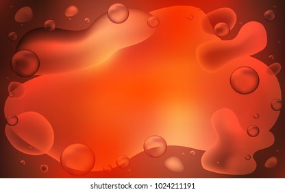 Light Red vector background with liquid shapes. Creative geometric illustration in memphis style with gradient. Brand-new design for your ads, poster, banner.