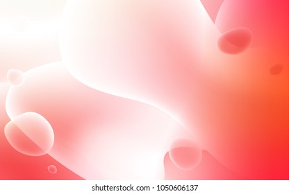 Light Red vector background with liquid shapes. Geometric illustration in memphis style with gradient.  New composition for your brand book.