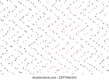 Light Red vector background with music symbols. Isolated colorful music keys on abstract background. Template for fasion magazines.