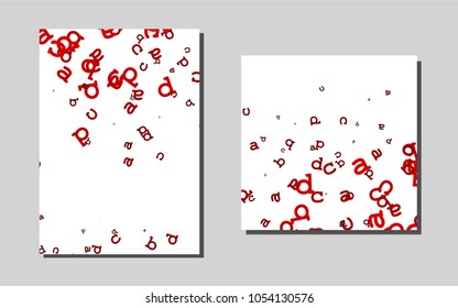 Light Red vector background for presentations. Glitter abstract design concept with text box. The pattern can be used for any ad, booklets.