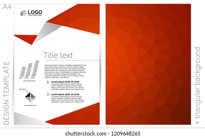 Light Red vector  background for presentations. Glitter abstract design concept with text box. Pattern for ads, leaflets, labels of your business.