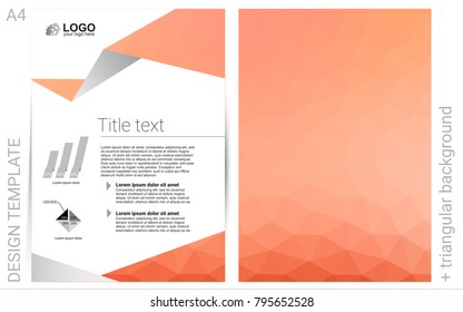 Light Red vector  background for presentations. Booklet with textbox on colorful abstract background. Pattern can be used as a template for calendars.