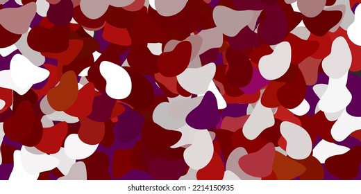 Light red vector background with random forms. Illustration with colorful shapes in abstract style. Elegant design for wallpaper set.
