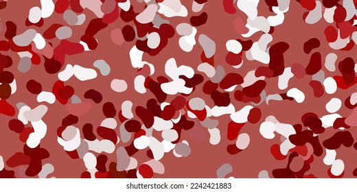 Light red vector background with random forms. Simple design in abstract style with gradient forms. Modern design for your ads.