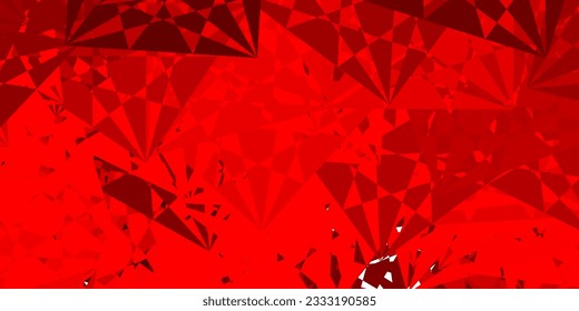 Light Red vector background with random forms. Colorful abstract forms with gradient in simple style. Background for cell phones.