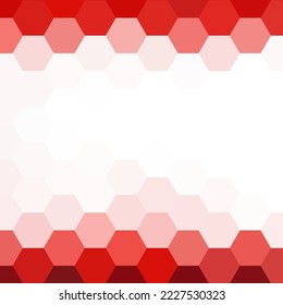 Light Red vector background with set of hexagons. Illustration with set of colorful hexagons. New template for your brand book.