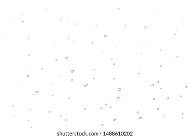 Light Red vector background with Shining hearts. Illustration with hearts in love concept for valentine's day. Pattern for marriage gifts, congratulations.