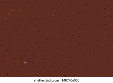 Light Red vector background with signs of alphabet. Blurred design in simple style with signs of alphabet. Pattern for booklets, leaflets of education.