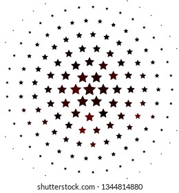 Light Red vector background with small and big stars. Decorative illustration with stars on abstract template. Pattern for websites, landing pages.
