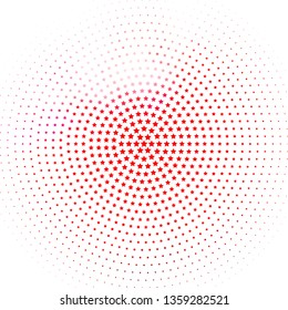 Light Red vector background with small and big stars. Blur decorative design in simple style with stars. Pattern for websites, landing pages.