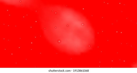 Light Red vector background with small and big stars. Modern geometric abstract illustration with stars. Theme for cell phones.