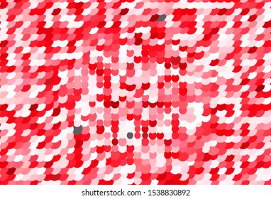 Light Red vector background with spots. Blurred decorative design in abstract style with bubbles. Pattern for futuristic ad, booklets.