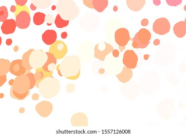 Light Red vector background with spots. Beautiful colored illustration with blurred circles in nature style. Pattern for textures of wallpapers.