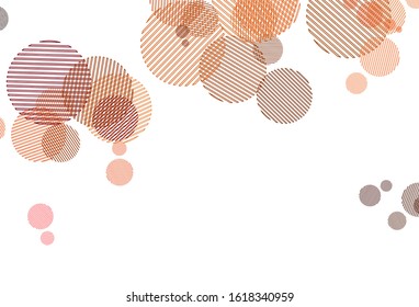 Light Red vector background with spots. Glitter abstract illustration with blurred drops of rain. Pattern for textures of wallpapers.