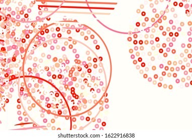 Light Red vector background with spots. Modern abstract illustration with colorful water drops. New template for your brand book.