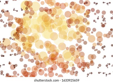 Light Red vector background with spots. Beautiful colored illustration with blurred circles in nature style. Pattern for futuristic ad, booklets.