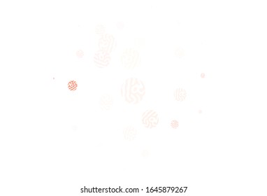 Light Red vector background with spots. Illustration with set of shining colorful abstract circles. Design for poster, banner of websites.