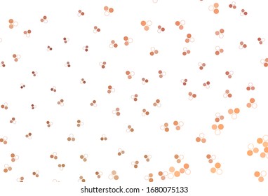 Light Red vector background with spots. Blurred bubbles on abstract background with colorful gradient. Pattern for textures of wallpapers.