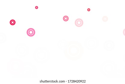 Light Red vector background with spots. Blurred bubbles on abstract background with colorful gradient. Pattern for textures of wallpapers.