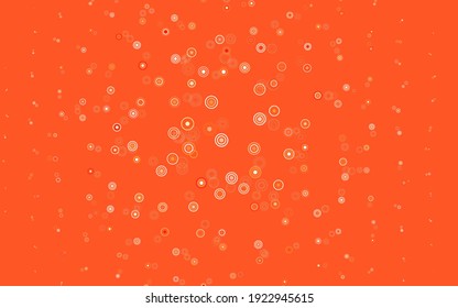 Light Red vector background with spots. Abstract illustration with colored bubbles in nature style. Pattern for beautiful websites.