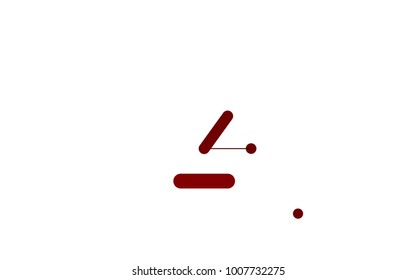 Light Red vector background with straight lines. Shining colored illustration with rounded stripes. The template can be used as a background.